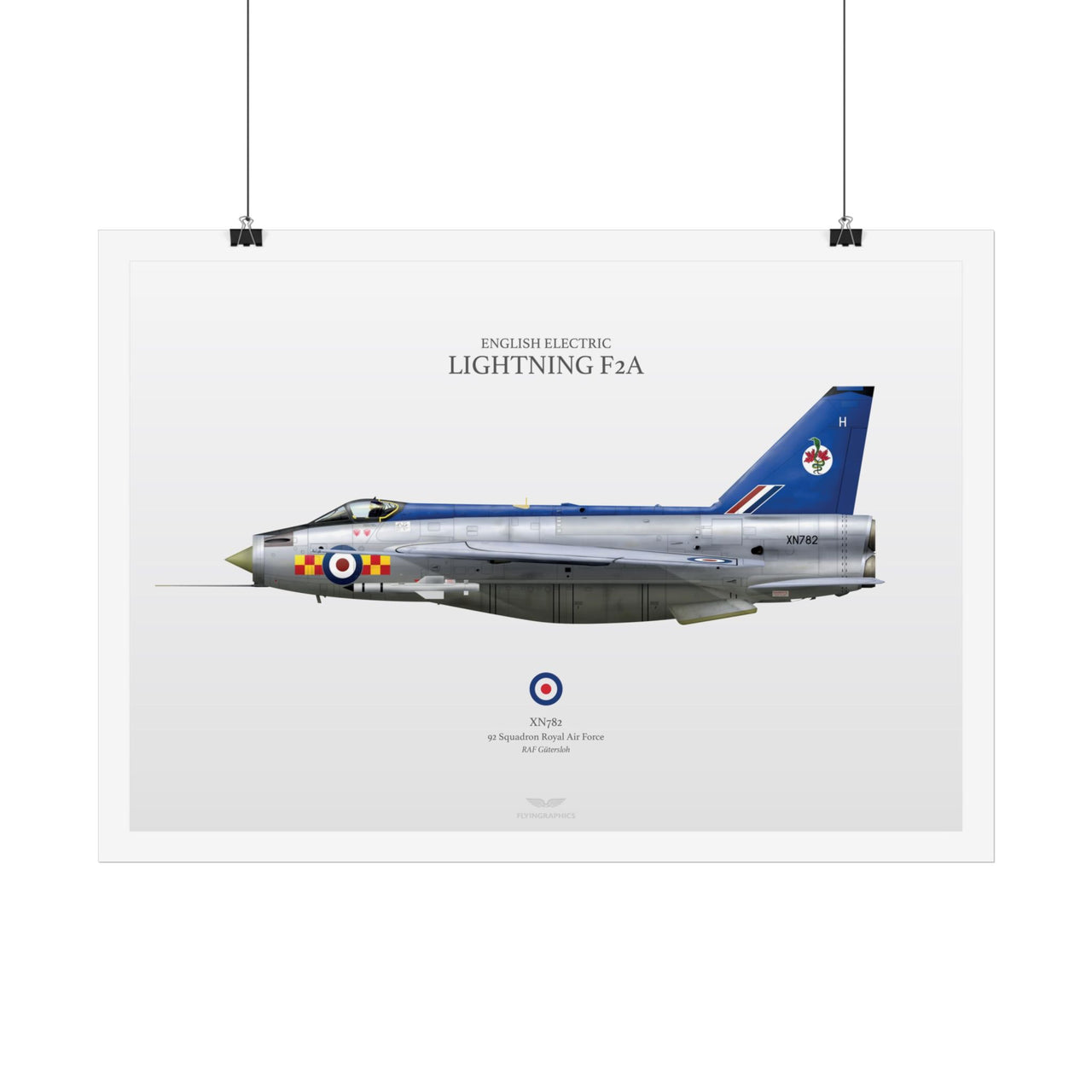 Lightning F2A - Art Print A2 i A3