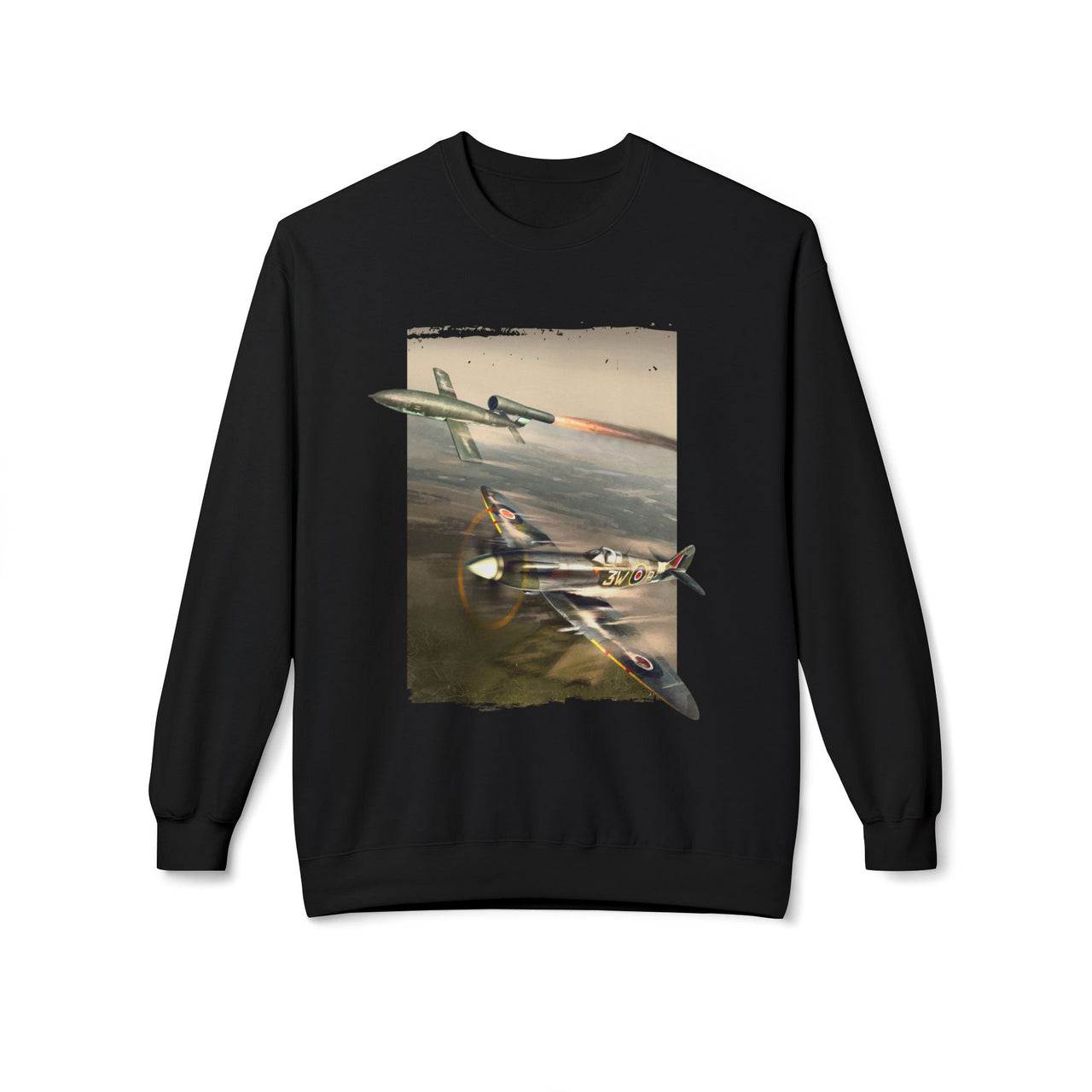 Spitfire och V1 Doodlebug - Sweatshirt