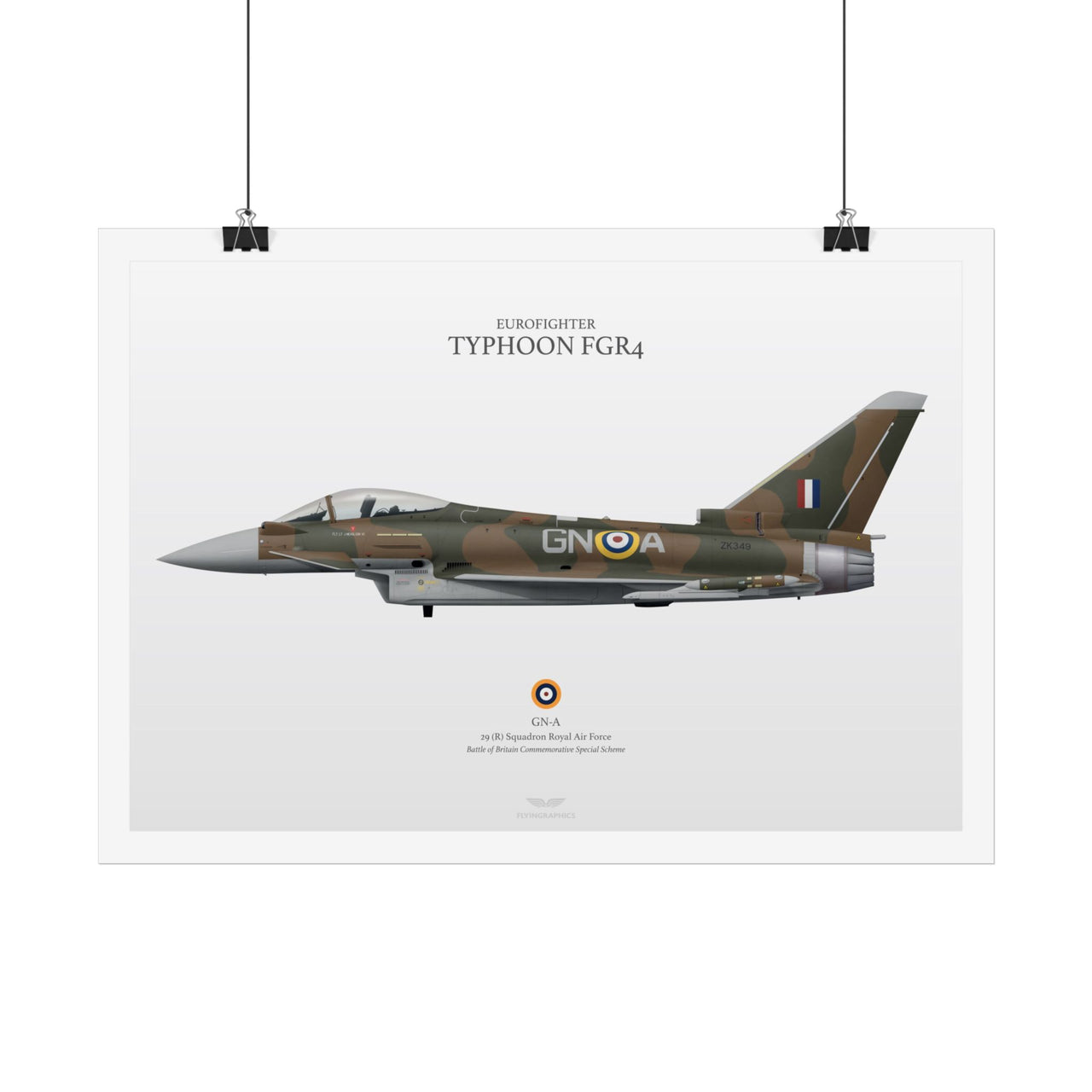 Eurofighter Typhoon FGR4 - Art Print A2 & A3