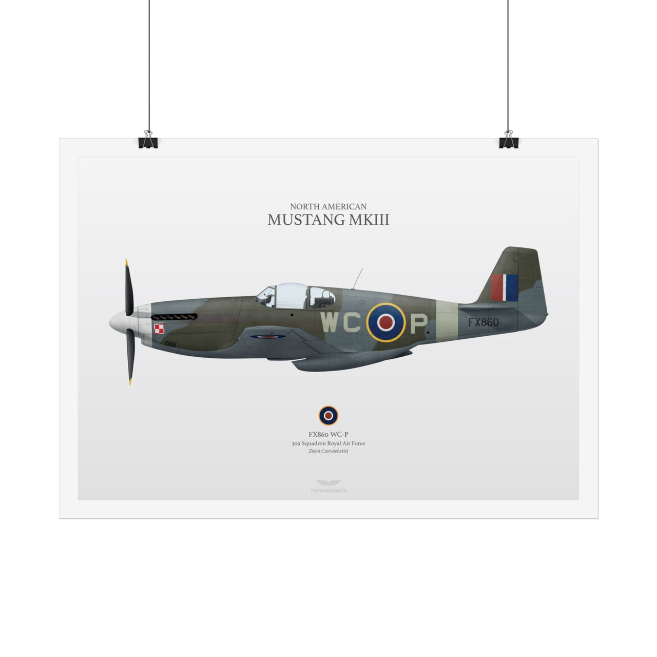 Mustang Mkiii - Art Print A2 e A3