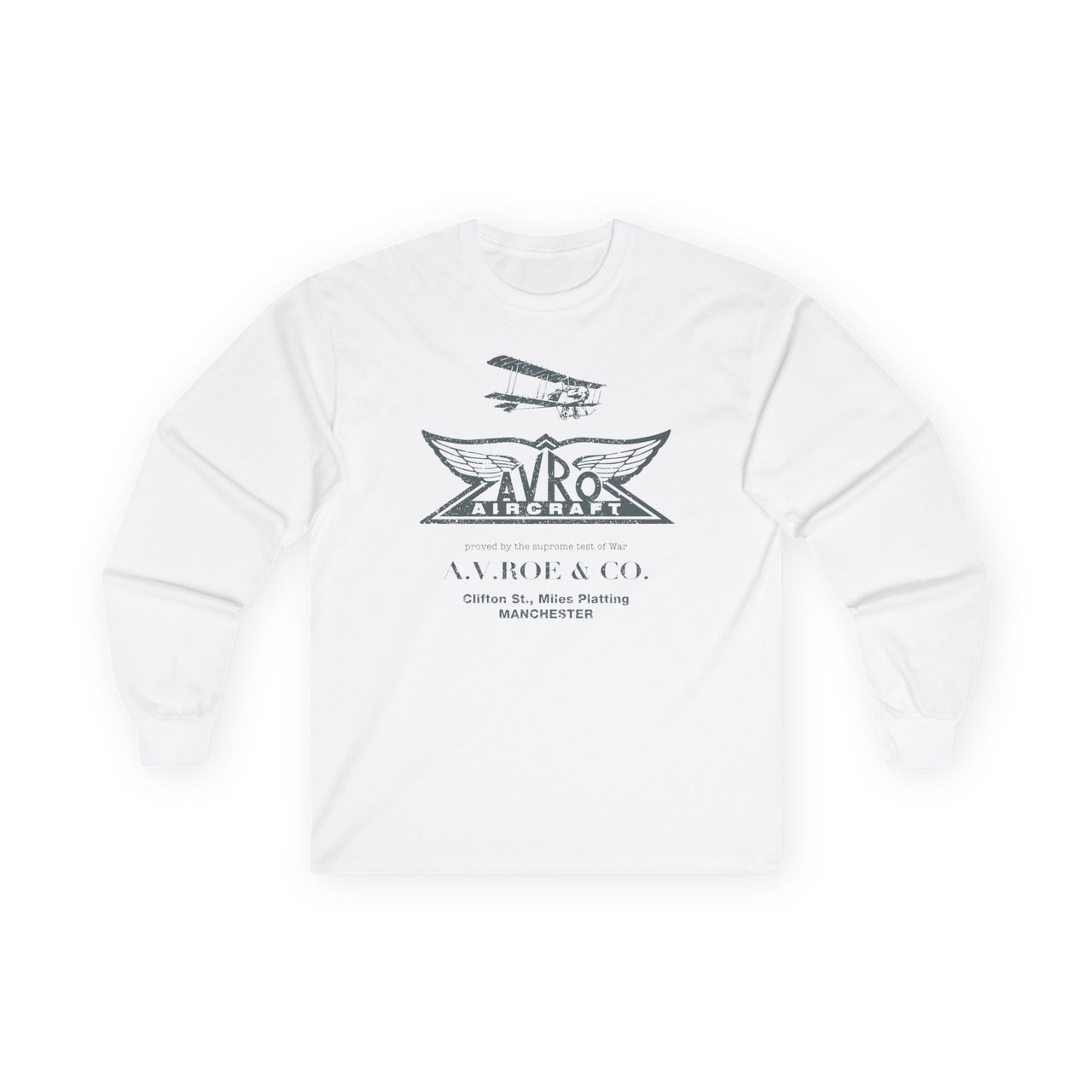 Avro-camiseta de manga longa