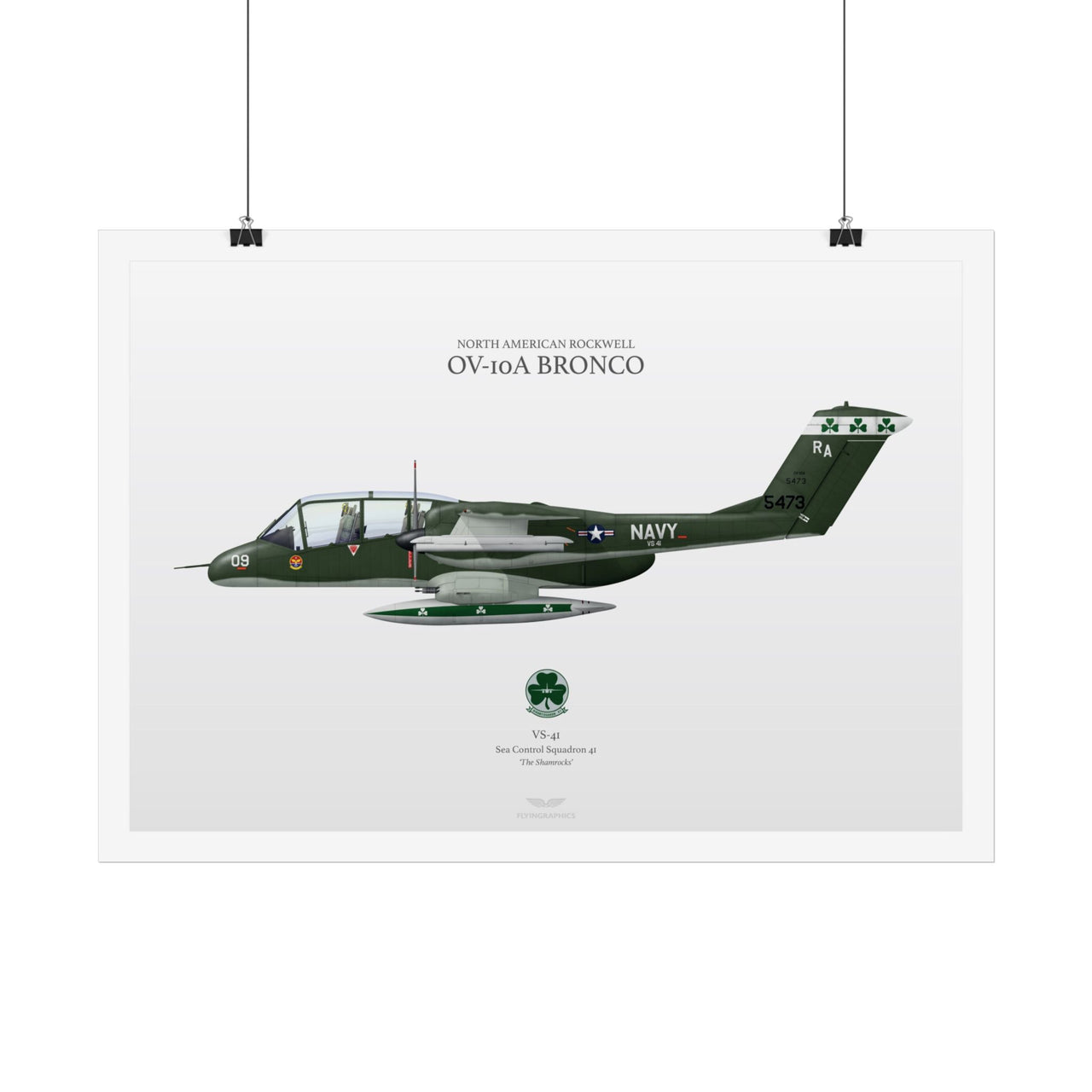 OV -10A Bronco - Art Print A2 i A3