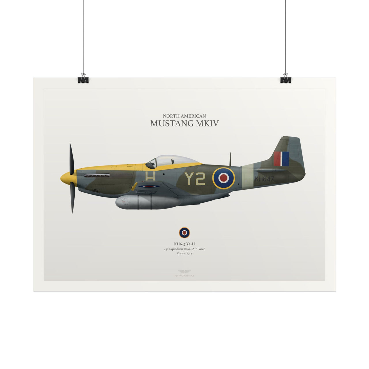 Mustang Mkiv - Art Print A2 & A3