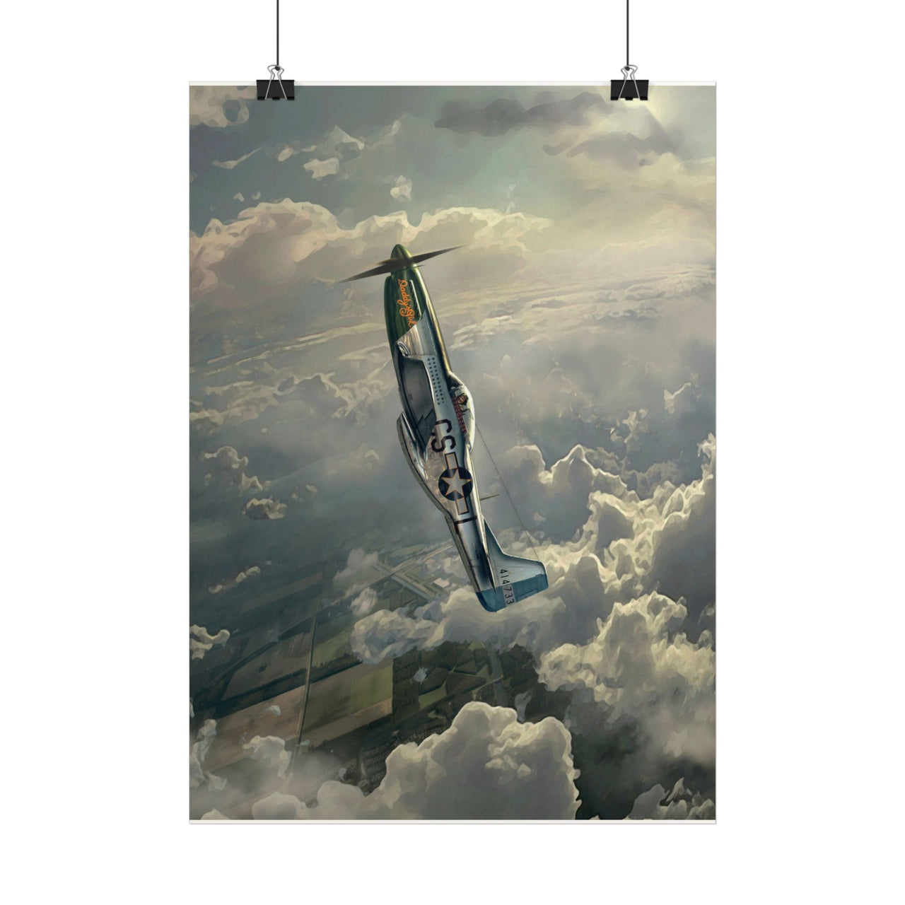 P-51 Mustang 'Warhorse' - Art Print A3