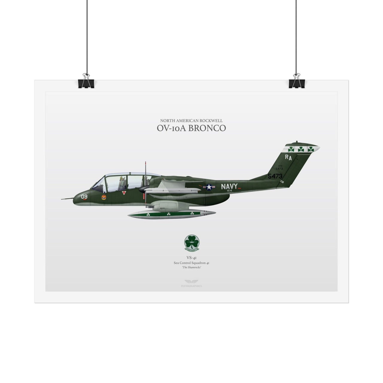 OV -10A Bronco - Art Print A2 i A3