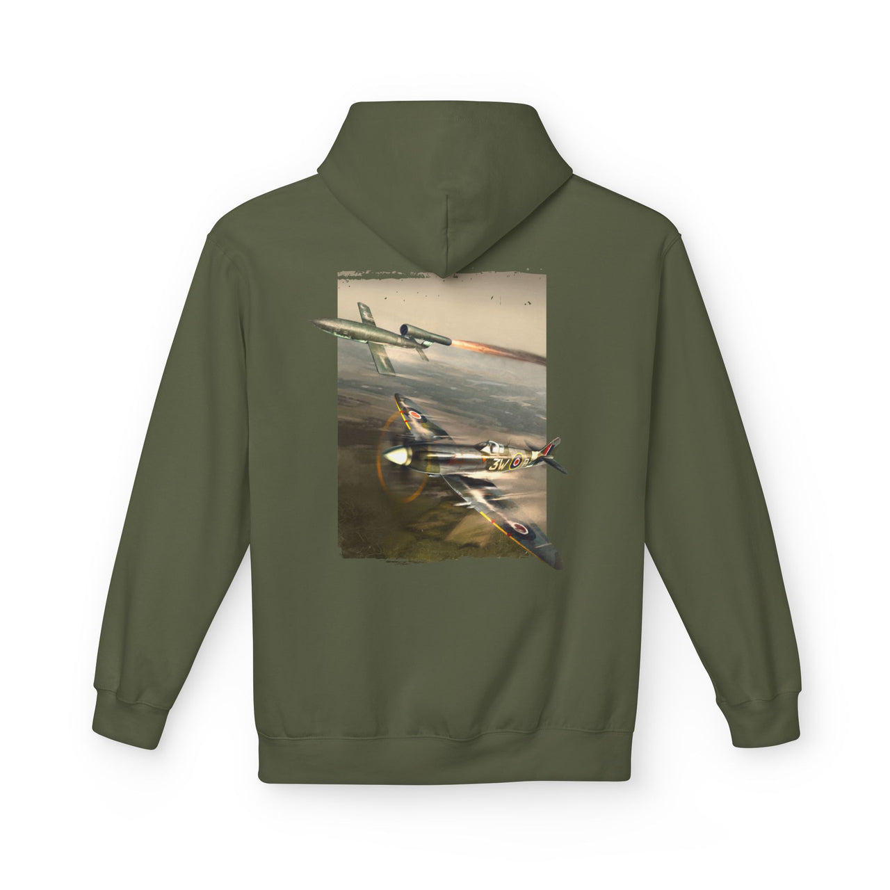 Spitfire e V1 Doodlebug - Hoodie
