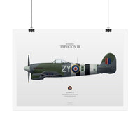 Thumbnail for Hawker Typhoon IB - Art Print A2 & A3