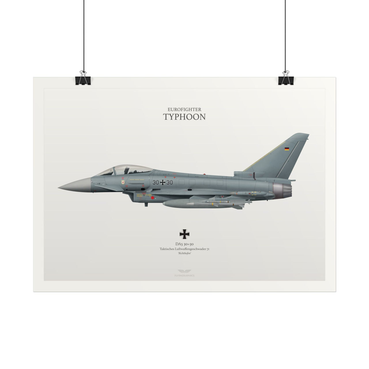 Eurofighter Typhoon - Art Print A2 & A3