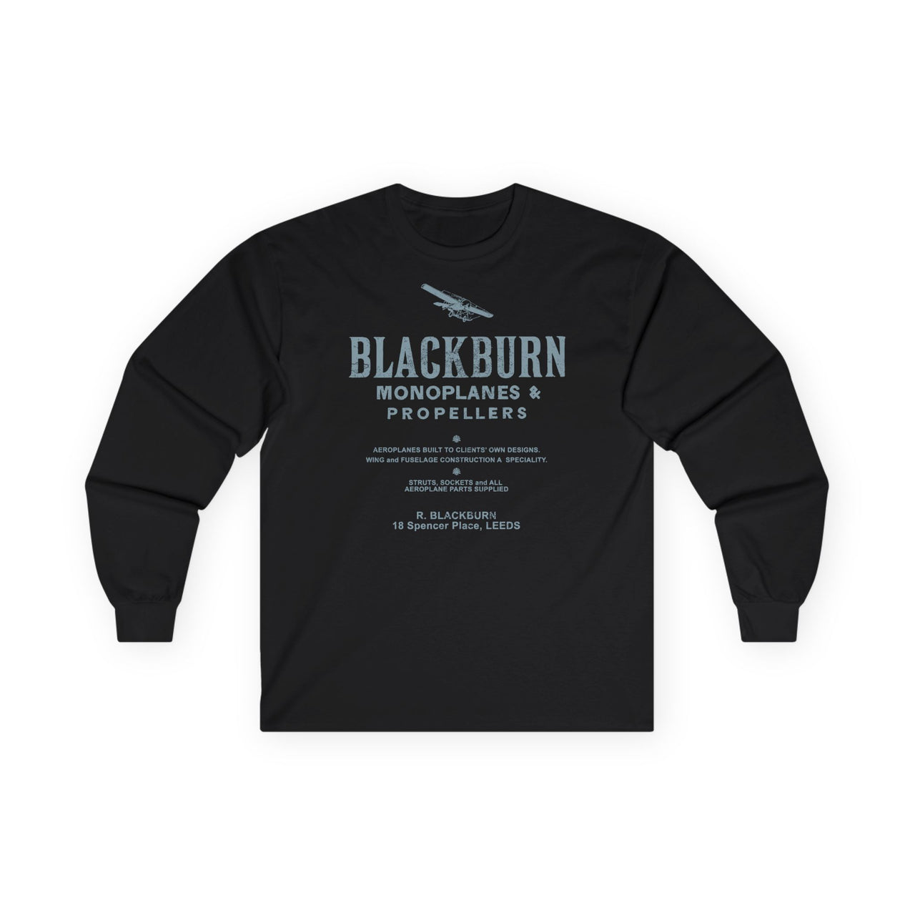 Blackburn Aircraft-T-shirt a maniche lunghe
