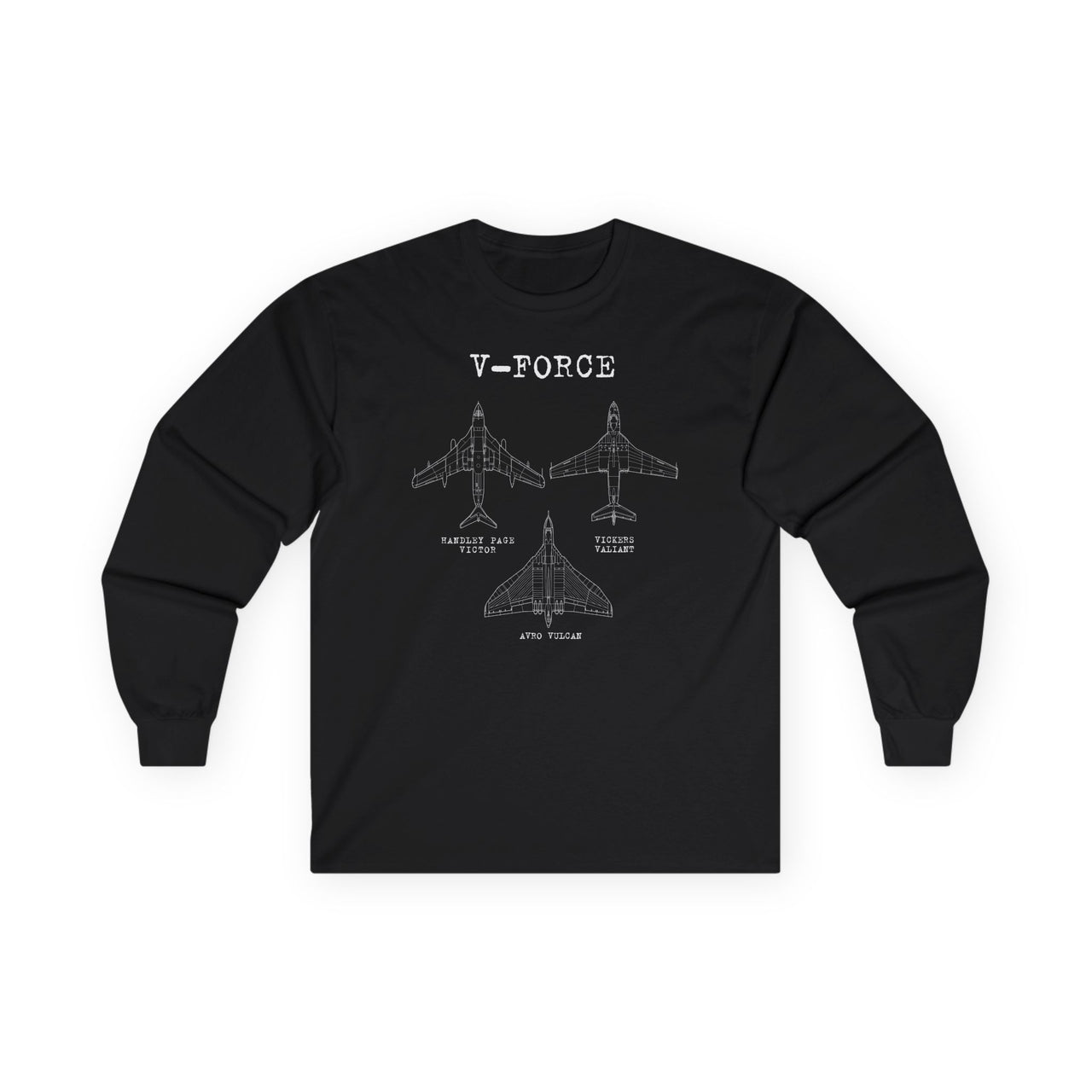 V Force-T-shirt a maniche lunghe