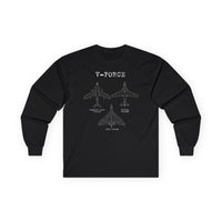 Thumbnail for V Force-T-shirt a maniche lunghe