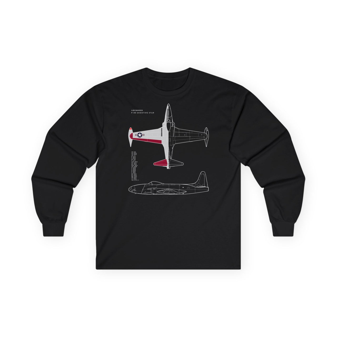 P-80 Shooting Star-Langarm T-Shirt