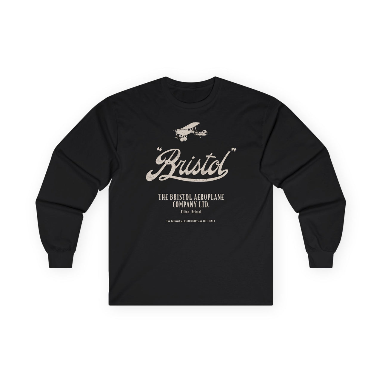 Bristol Airplane Company-T-shirt a maniche lunghe