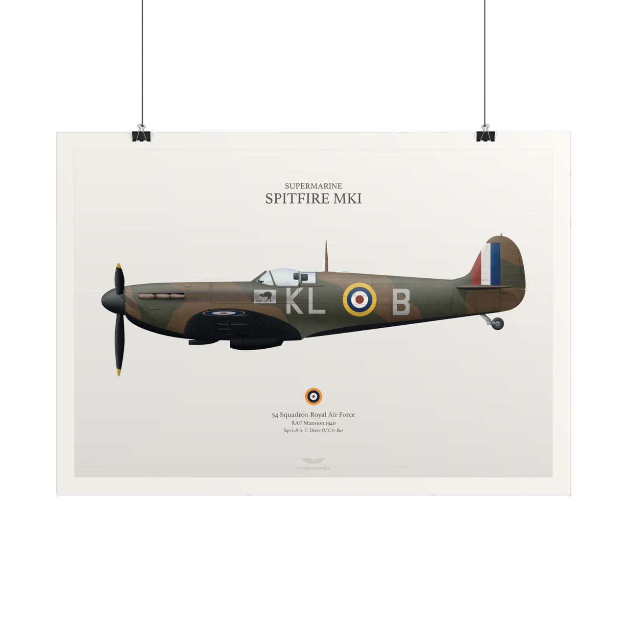 Spitfire Mki - Art Print A2 & A3