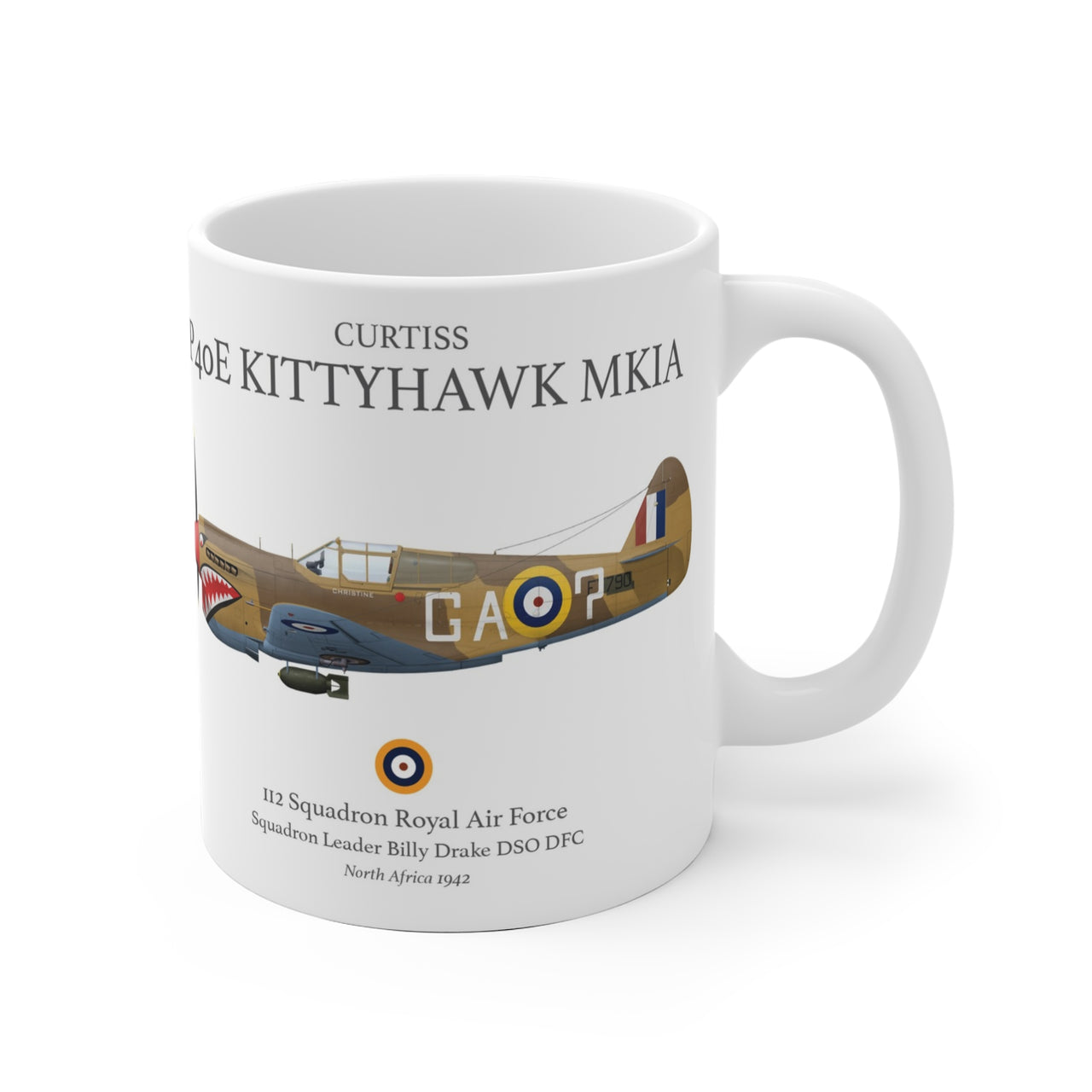 Curtiss P40E Kittyhawk Mkia - Keramikbecher