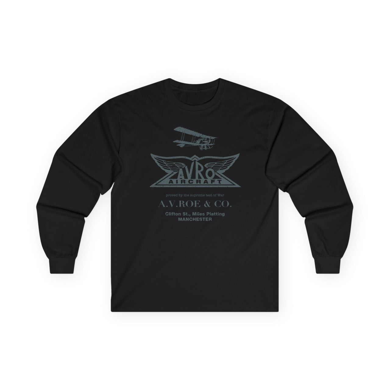 Avro-camiseta de manga longa