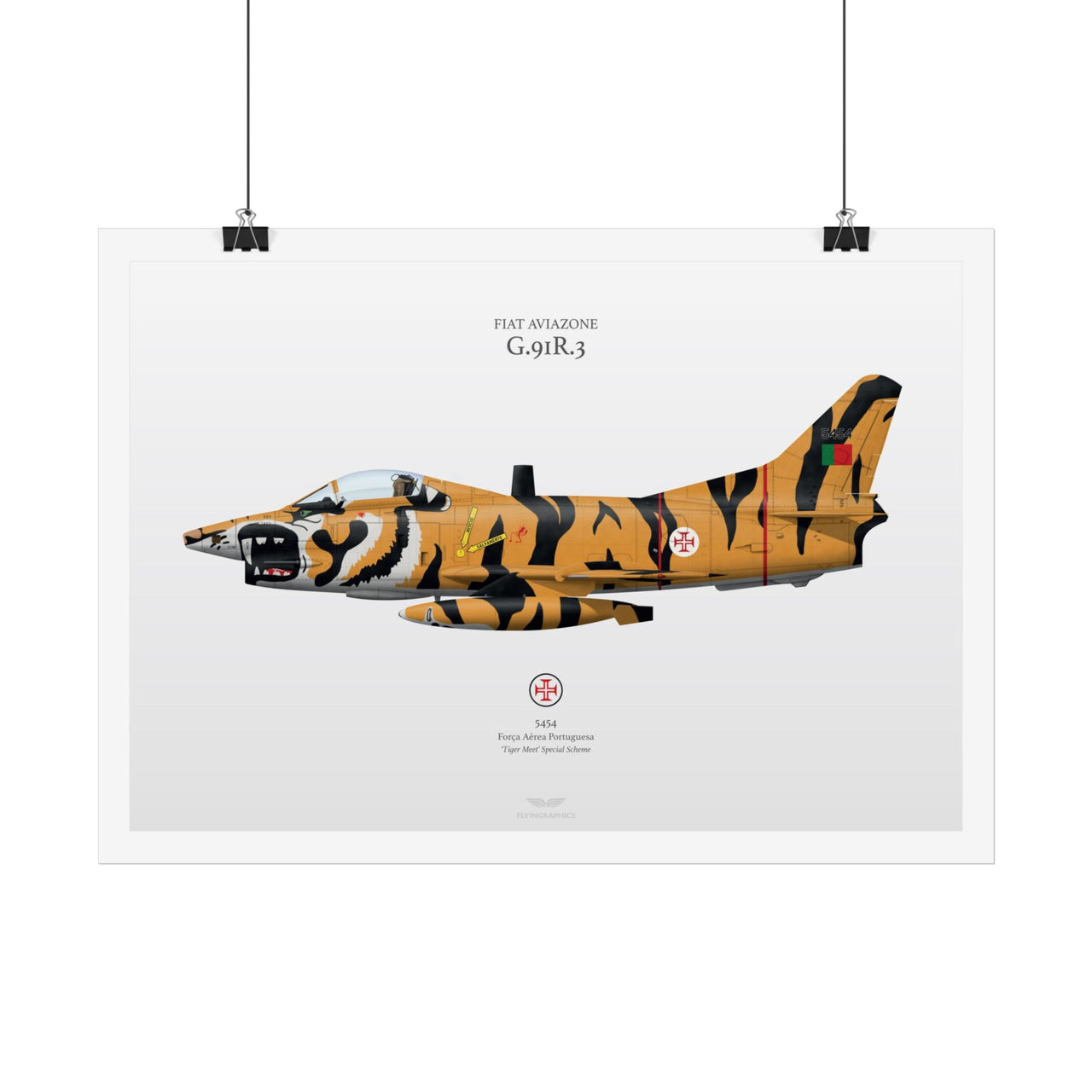Fiat G.91R.3 - Art Print A2 i A3