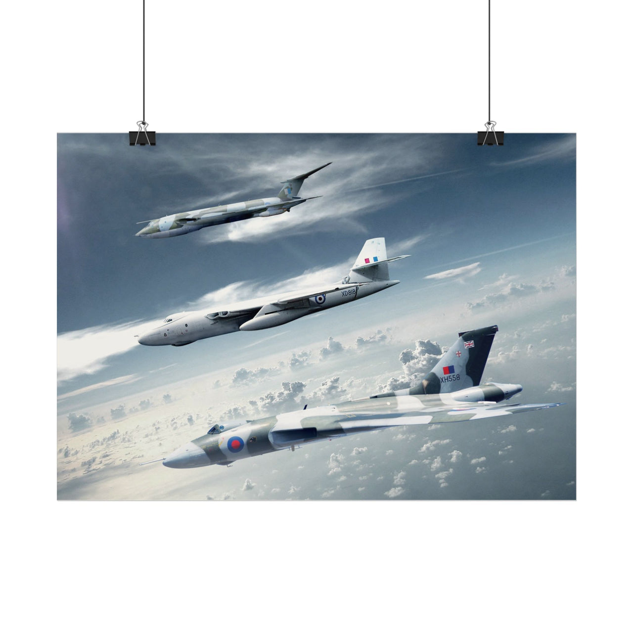 V Bombards in Formation - Art Print A3