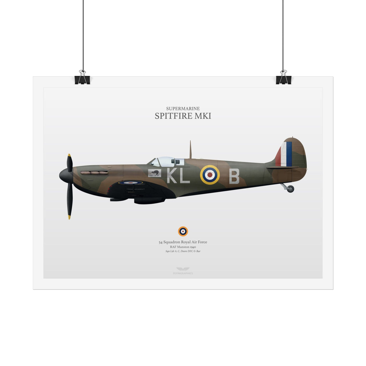Spitfire Mki - Art Print A2 & A3