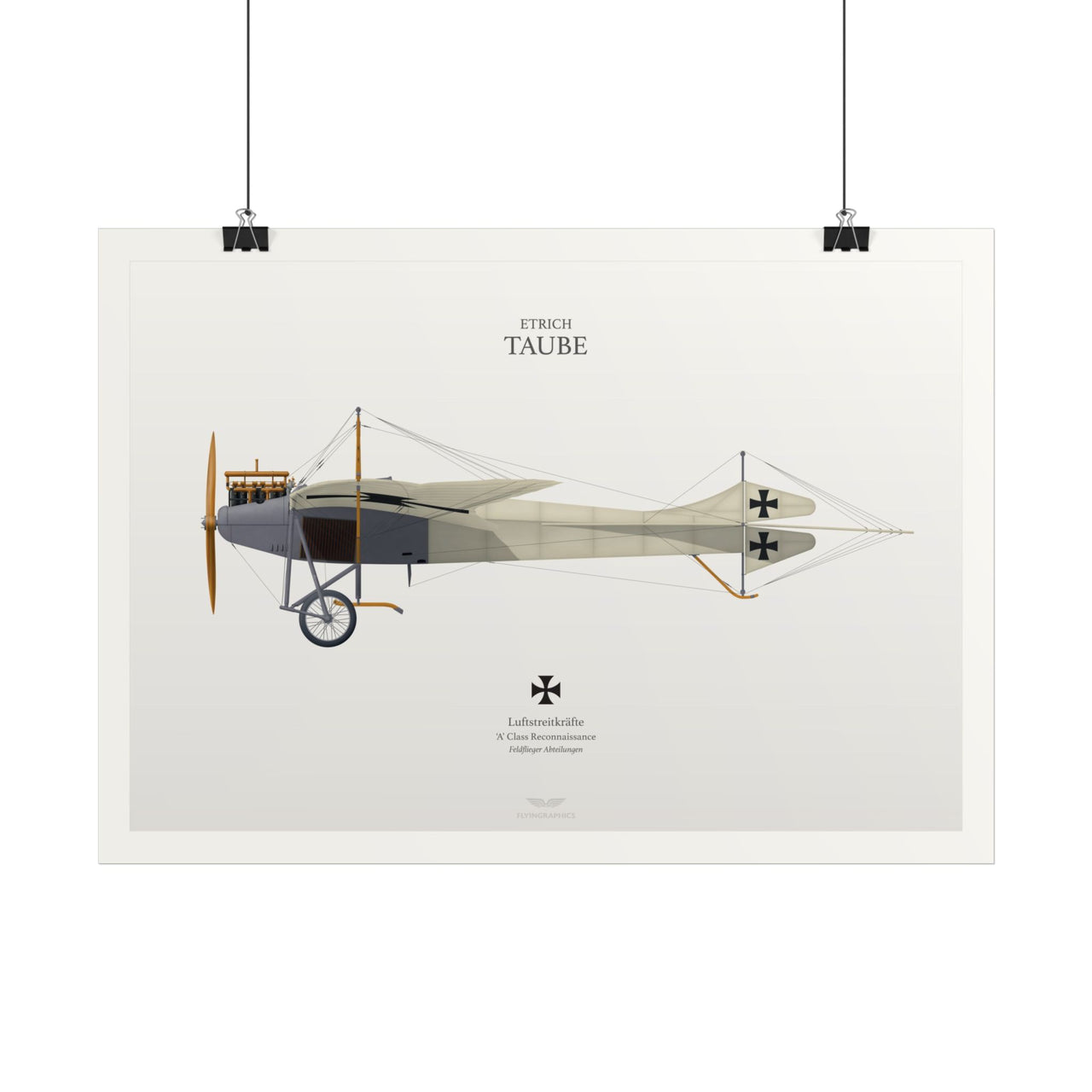Etrich Taube - Art Print A2 & A3