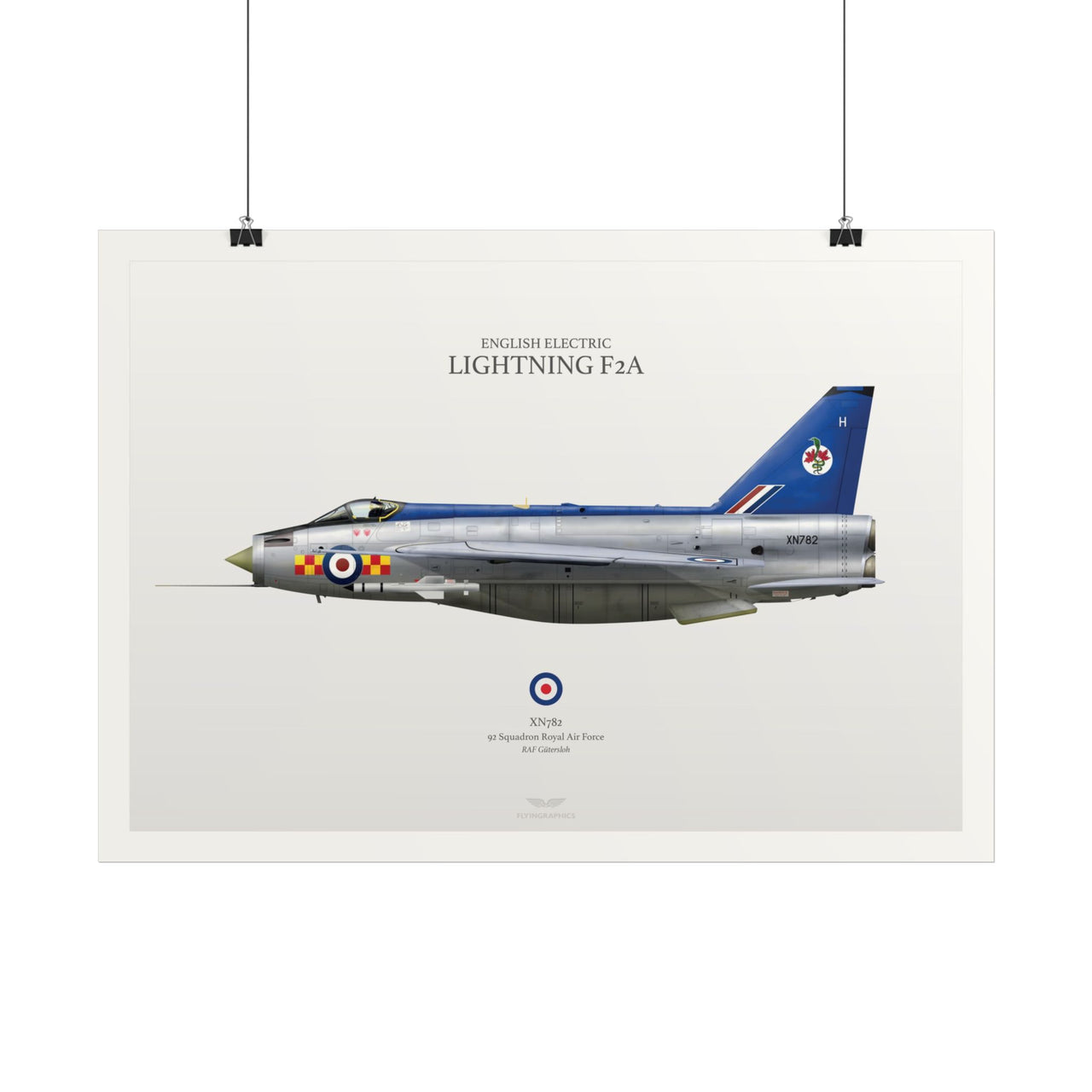 Lightning F2A - Art Print A2 i A3