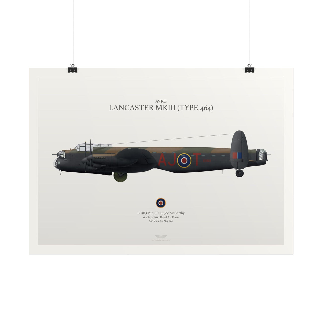 „Avro Lancaster MKIII“ (464 tipas) - „Art Print A2 & A3“