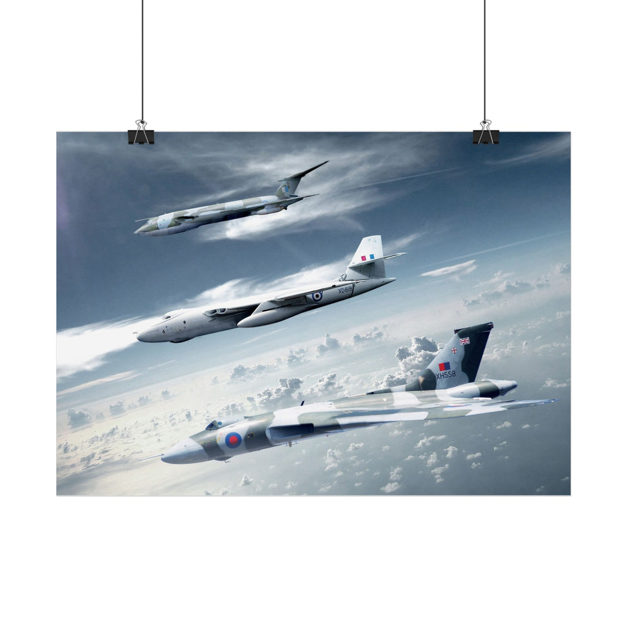 V Bombards in Formation - Art Print A3