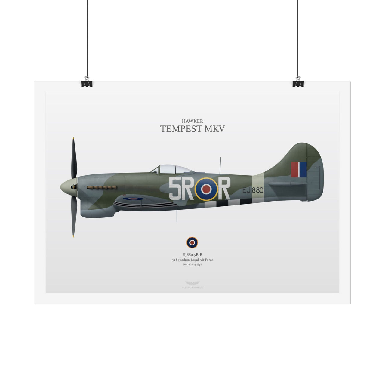 Hawker Tempest MKV - Art Print A2 & A3