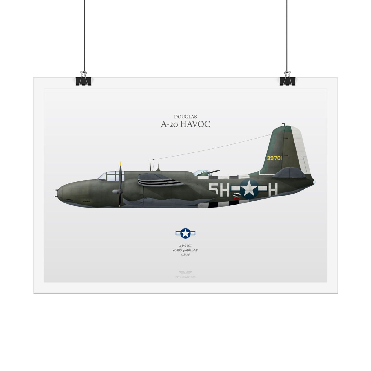 Douglas A -20 Havoc - Art Print A2 & A3