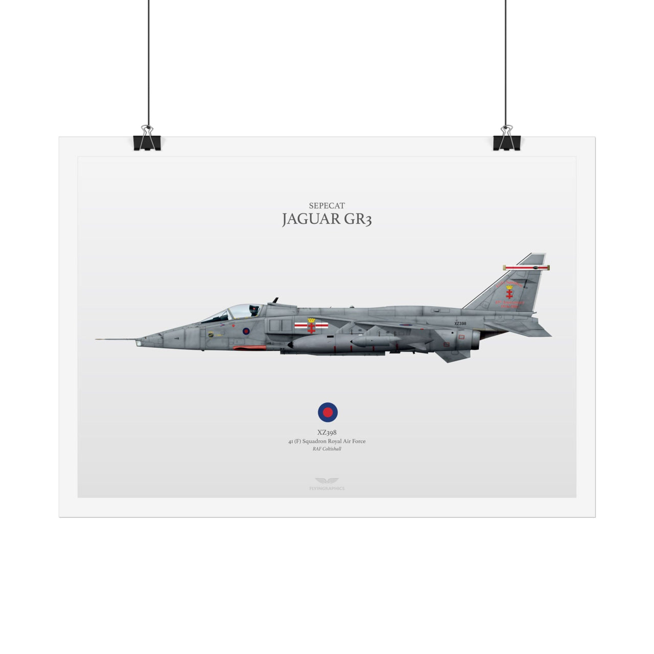 SEPECAT JAGUAR GR3 - Art Print A2 i A3
