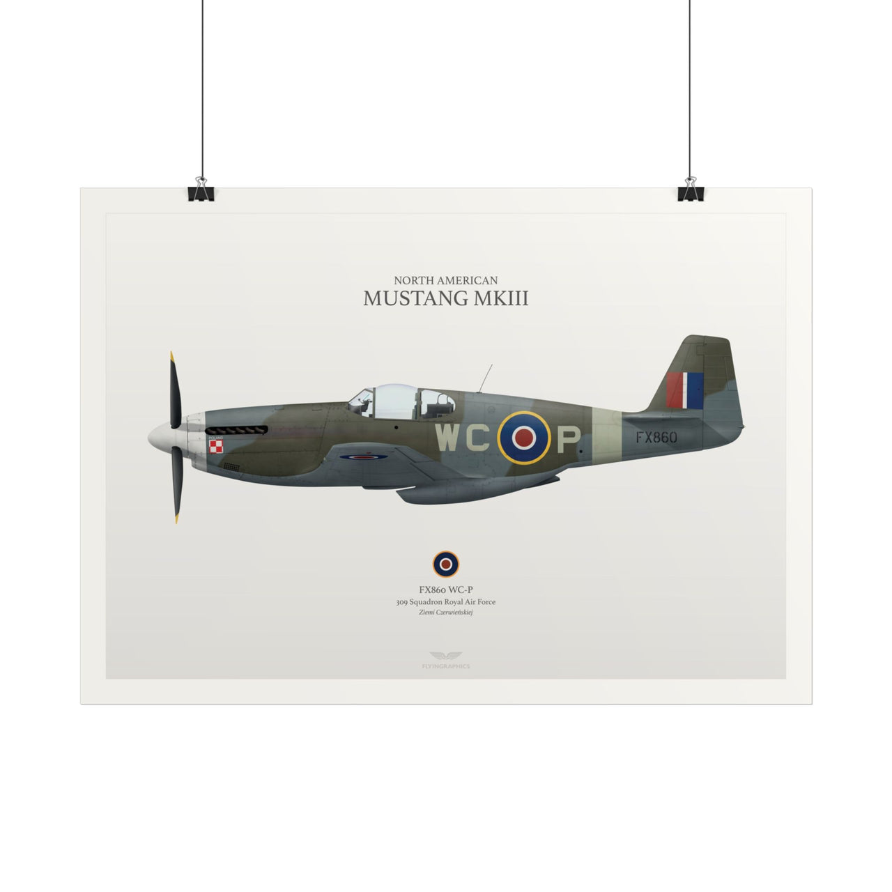 Mustang Mkiii - Art Print A2 e A3