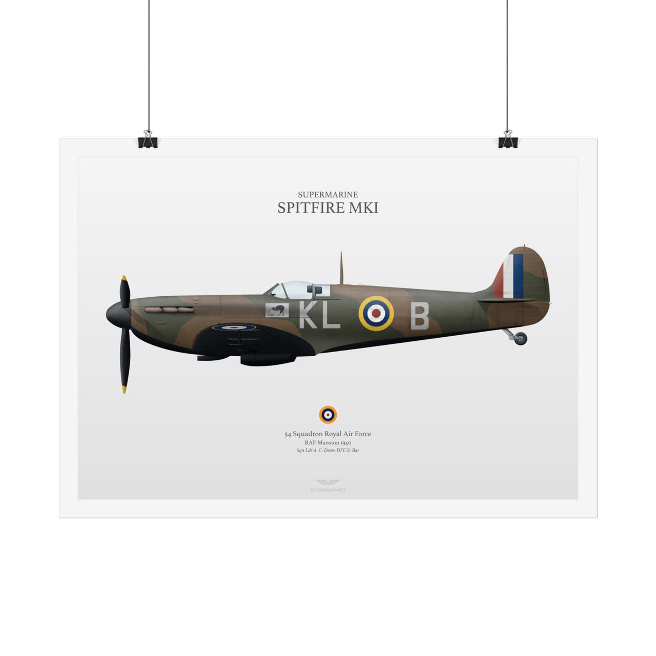Spitfire Mki - Art Print A2 & A3