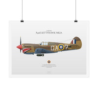 Thumbnail for Curtiss P40e Kittyhawk Mkia - Art Print A2 & A3