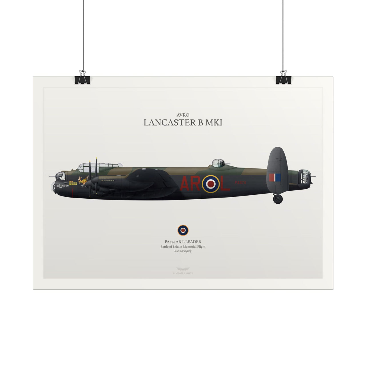 Avro Lancaster B MKI - Art Print A2 i A3